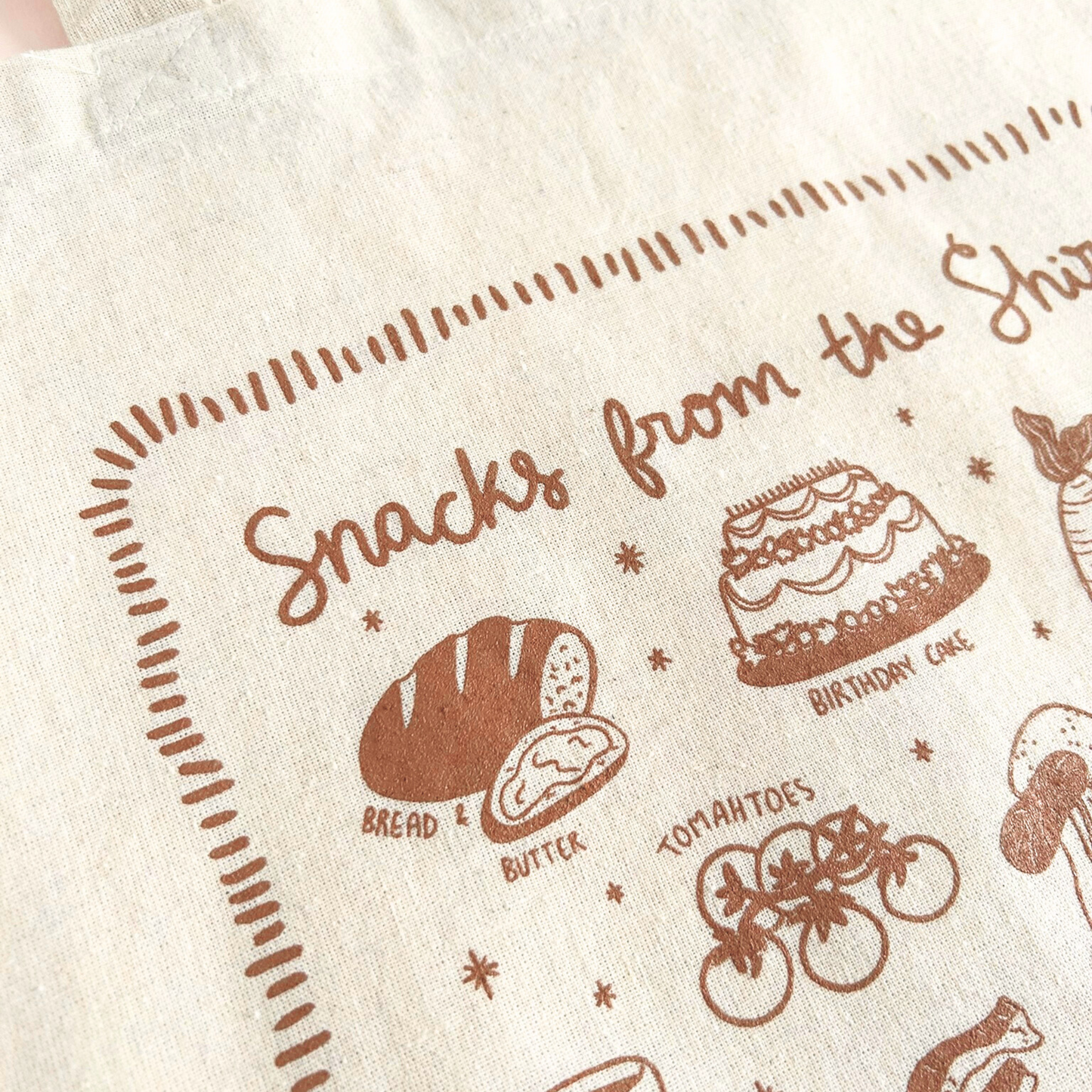Shire Snacks Tote Bag