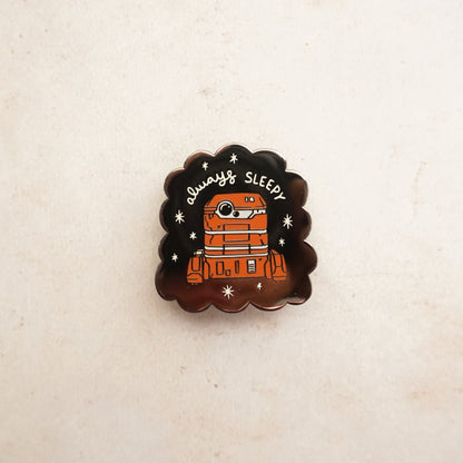 Sleepy Droid Pin