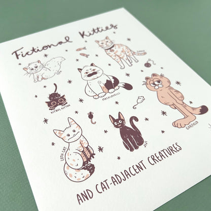 Fictional Kitties Print