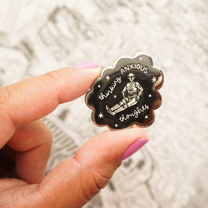 Anxious Droid Pin