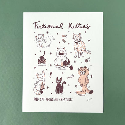 Fictional Kitties Print