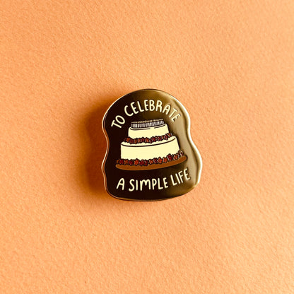 Bilbo's Birthday Cake Enamel Pin