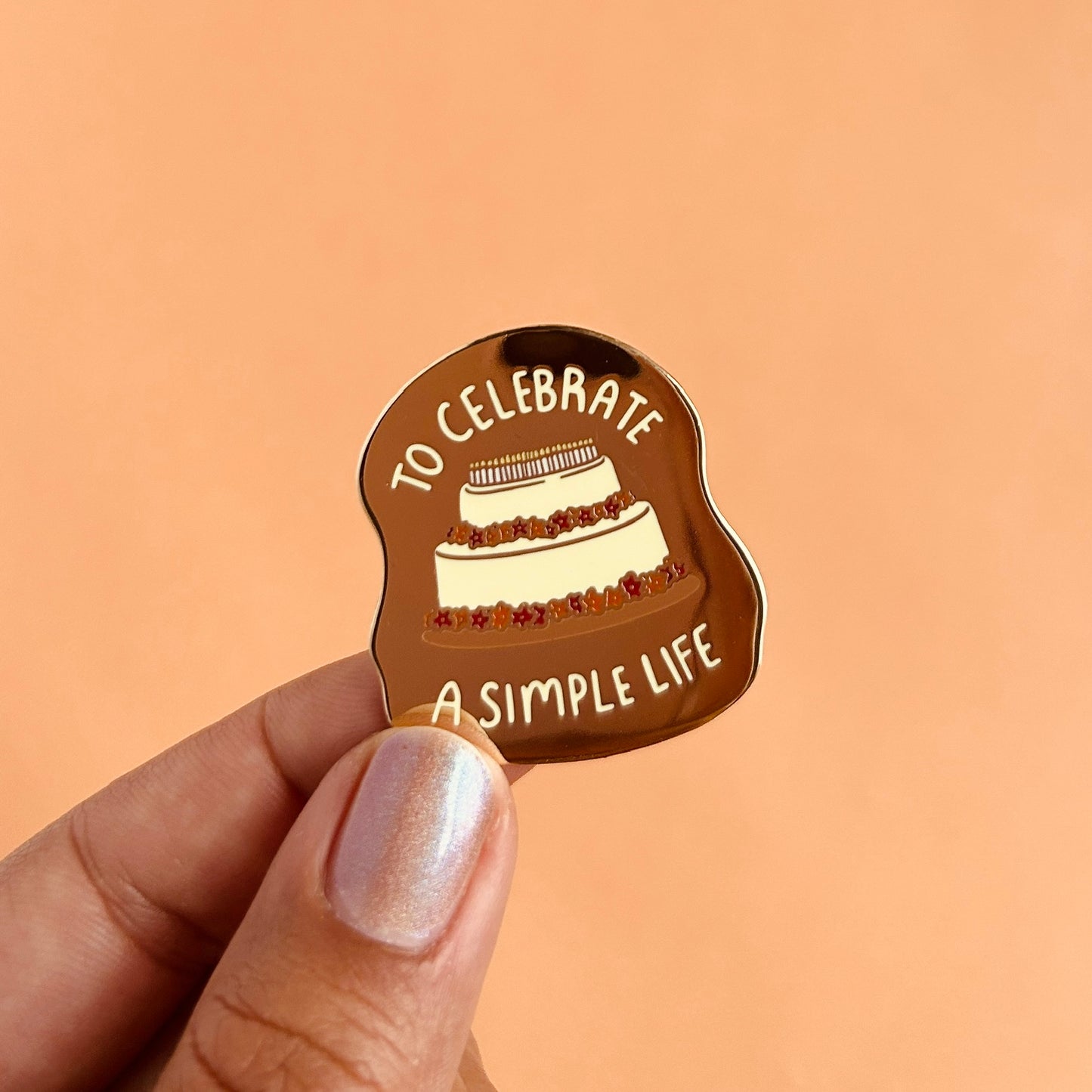 Bilbo's Birthday Cake Enamel Pin