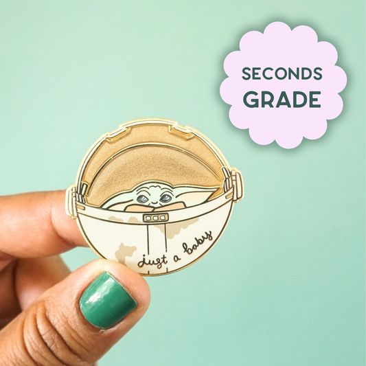 Baby Yoda Pin (Seconds Sale)