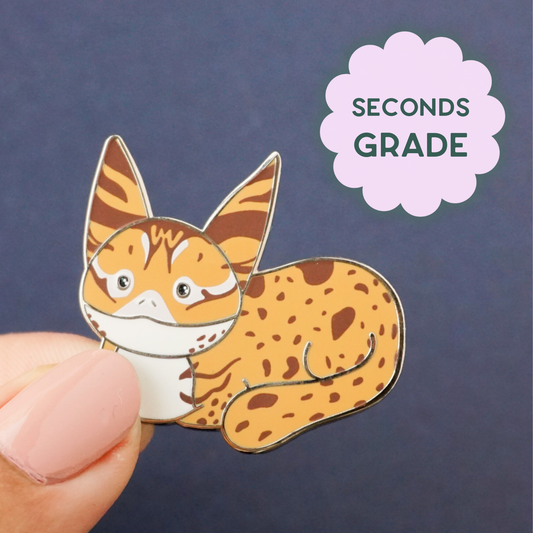 Loafing Loth Cat Pin (Seconds Sale)