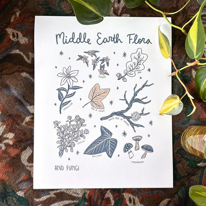 Middle Earth Plants Print