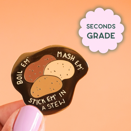 Taters Enamel Pin (Seconds Sale)