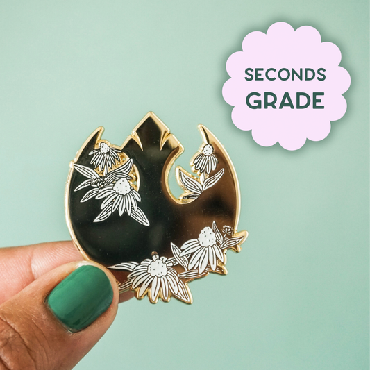 Rebel Alliance Pin - Pearl White (Seconds Sale)