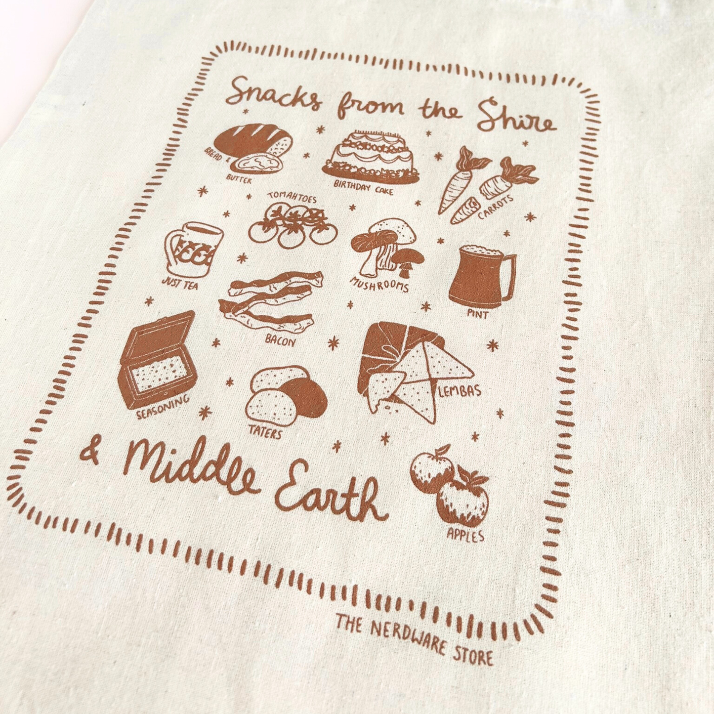 Shire Snacks Tote Bag