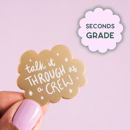 Talk it Through Pin (Seconds Sale)