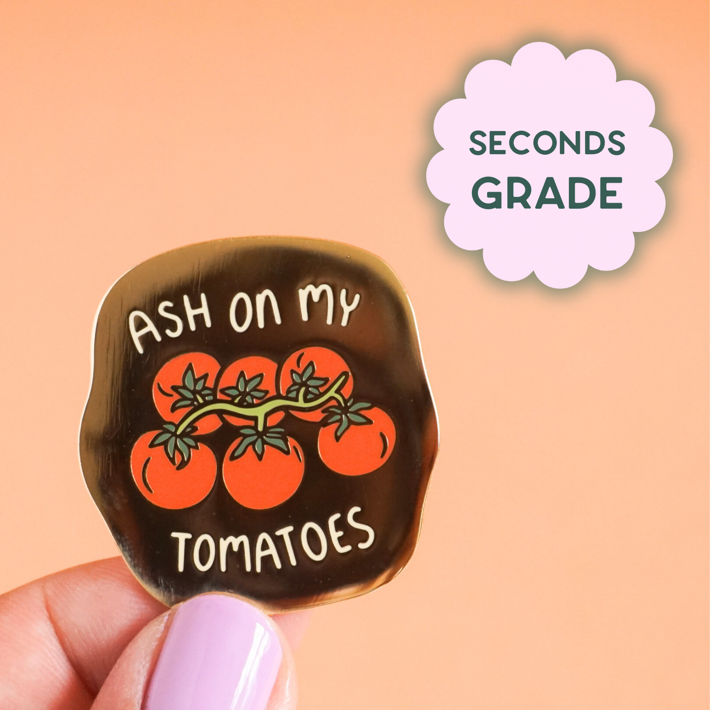 Tomatoes Enamel Pin (Seconds Sale)