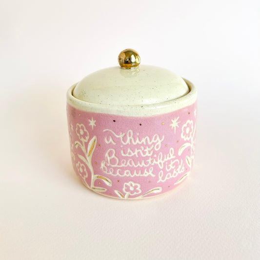 Beautiful Things Jar (Seconds Sale)