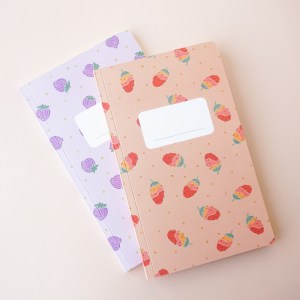 pink meiloorun and purple jogan fruit journals